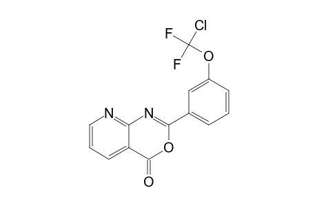 4H-Pyrido[2,3-d][1,3]oxazin-4-one, 2-[3-(chlorodifluoromethoxy)phenyl]-