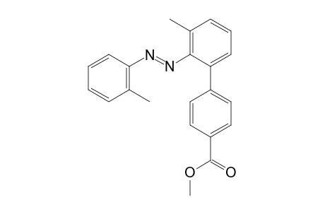 Methyl 3'-methyl-2'-[(E)-(2-methylphenyl)diazenyl]biphenyl-4-carboxylate