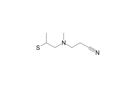 N-Methyl-N-[2-cyanoethyl]-2-mercapto propylamine