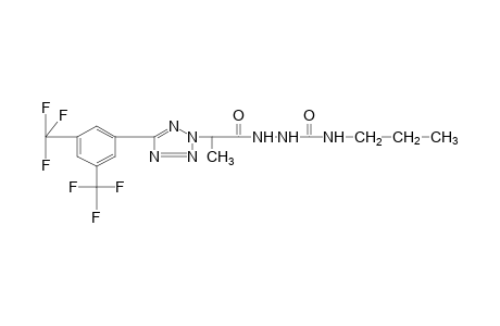 1-{2-[5-(alpha,alpha,alpha,alpha',alpha',alpha'-hexafluoro-3,5-xylyl)-2H-tetrazol-2-yl]propionyl}-4-propylsemicarbazide