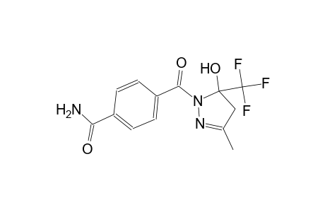 4-{[5-hydroxy-3-methyl-5-(trifluoromethyl)-4,5-dihydro-1H-pyrazol-1-yl]carbonyl}benzamide