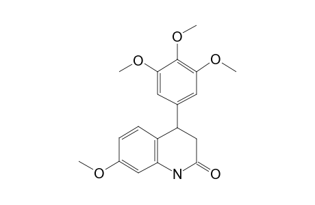 7-Methoxy-4-(3,4,5-trimethoxyphenyl)-3,4-dihydro-1H-quinolin-2-one