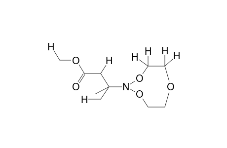 3-Methyl-3-[1,3,6,2]trioxazocan-2-yl-butyric acid methyl ester