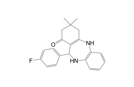 1H-dibenzo[b,e][1,4]diazepin-1-one, 11-(4-fluorophenyl)-2,3,4,5,10,11-hexahydro-3,3-dimethyl-