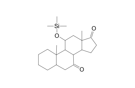 5.ALPHA.-ANDROSTAN-11.ALPHA.-OL-7,17-DIONE(11.ALPHA.-TRIMETHYLSILYL ETHER)