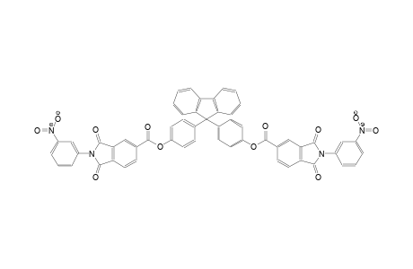 1H-isoindole-5-carboxylic acid, 2,3-dihydro-2-(3-nitrophenyl)-1,3-dioxo-, 4-[9-[4-[[[2,3-dihydro-2-(3-nitrophenyl)-1,3-dioxo-1H-isoindol-5-yl]carbonyl]oxy]phenyl]-9H-fluoren-9-yl]phenyl ester