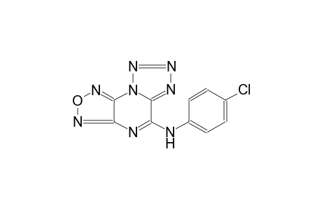 [1,2,5]oxadiazolo[3,4-e]tetrazolo[1,5-a]pyrazin-5-amine, N-(4-chlorophenyl)-