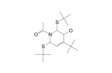 1-ACETYL-4-TERT.-BUTYL-2,6-DI-TERT.-BUTYL-THIO-3-HYDROXY-1,2,3,6-TETRAHYDRO-PYRIDINE;(ROTAMER-#1)