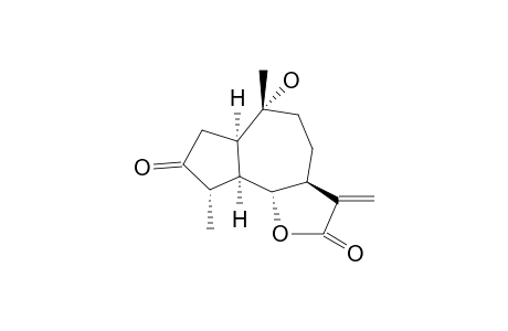 CHINENSIOLIDE-B;10-ALPHA-HYDROXY-3-OXO-4-BETA-H-GUAIA-11(13)-ENO-12,6-ALPHA-LACTONE