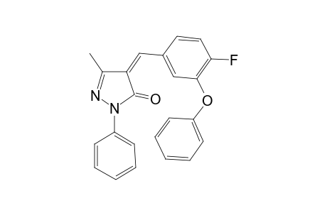 Pyrazol-5(4H)-one, 4-(4-fluoro-3-phenoxybenzylidene)-3-methyl-1-phenyl-