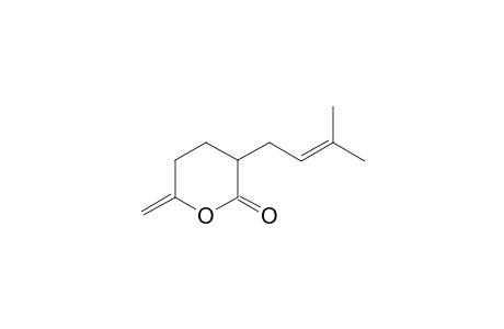 3-(3-Methylbut-2-enyl)-6-methylene-tetrahydropyran-2-one
