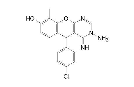 3-Amino-10-(4-chlorophenyl)-4-imino-8-methyl-3,10-dihydro-4H-9-oxa-1,3-diazaanthracen-7-ol