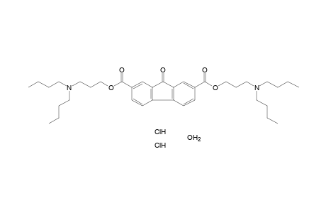 9-oxofluorene-2,7-dicarboxylic acid, bis[3-(dibutylamino)propyl]ester, dihydrochloride, monohydrate