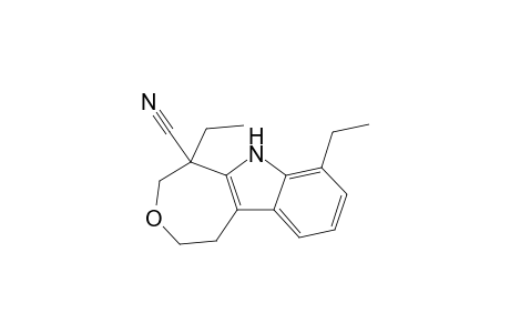 1,9-DIETHYL-6,8,9,10-TETRAHYDRO-5H-7-OXA-10-AZABENZO-[A]-AZULENE-9-CARBONITRILE