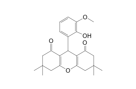 9-(2-hydroxy-3-methoxyphenyl)-3,4,6,7-tetrahdro-3,3,6,6,-tetramethylxanthene-1,8(2H,5H)-dione