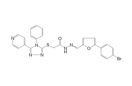 N'-{(E)-[5-(4-bromophenyl)-2-furyl]methylidene}-2-{[4-phenyl-5-(4-pyridinyl)-4H-1,2,4-triazol-3-yl]sulfanyl}acetohydrazide