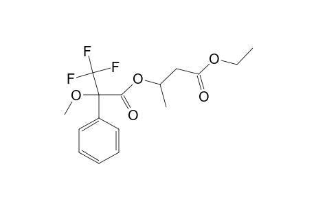 3-(3,3,3-trifluoro-2-methoxy-1-oxo-2-phenylpropoxy)butanoic acid ethyl ester
