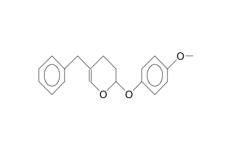 2H-Pyran, 3,4-dihydro-2-(4-methoxyphenoxy)-5-(phenylmethyl)-