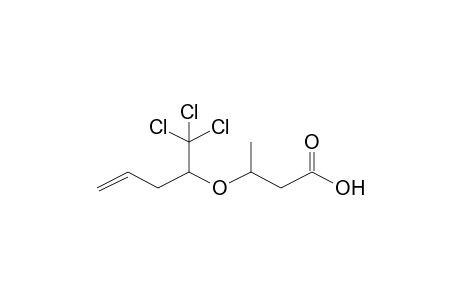 3-([1-(Trichloromethyl)-3-butenyl]oxy)butanoic acid