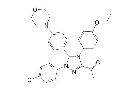 1-[2-(4-chlorophenyl)-3-(4-morpholinophenyl)-4-p-phenetyl-3H-1,2,4-triazol-5-yl]ethanone