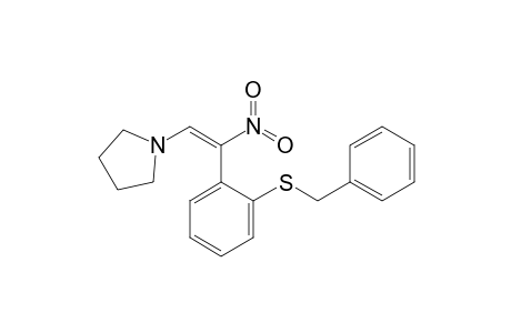 (E)-1-[2-(2-Benzylsulfanylphenyl)-2-nitrovinyl]pyrrolidine