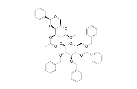 METHYL-3-O-ACETYL-4,6-O-BENZYLIDENE-2-O-(2,3,4,6-TETRA-O-BENZYL-ALPHA-D-GLUCOPYRANOSYL)-BETA-D-GALACTOPYRANOSIDE