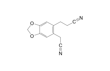 2-(cyanomethyl)-4,5-(methylenedioxy)hydrocinnamonitrile
