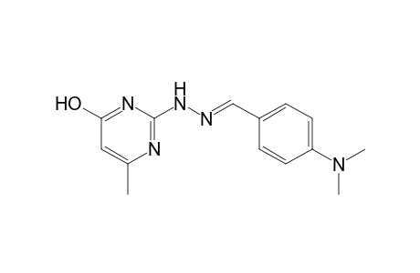 2-{[p-(Dimethylamino)benzylidene]hydrazino}-6-methyl-4-pyrimidinol