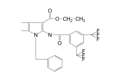 1-benzyl-2-[3,5-bis(trifluoromethyl)benzamido]-4,5-dimethylpyrrole-3-carboxylic acid, ethyl ester