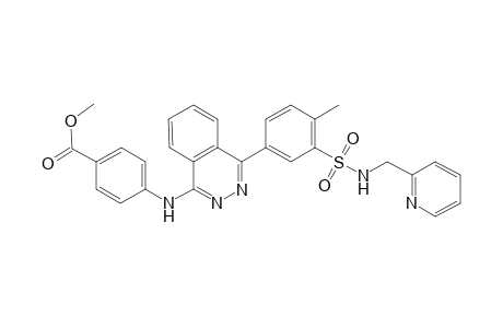 benzoic acid, 4-[[4-[4-methyl-3-[[(2-pyridinylmethyl)amino]sulfonyl]phenyl]-1-phthalazinyl]amino]-, methyl ester