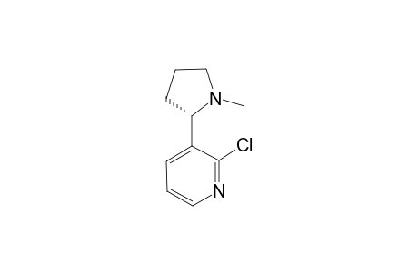 2-chloranyl-3-[(2S)-1-methylpyrrolidin-2-yl]pyridine