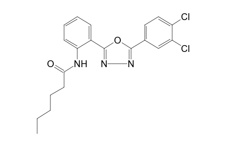 2'-[5-(3,4-dichlorophenyl)-1,3,4-oxadiazol-2-yl]hexananilide