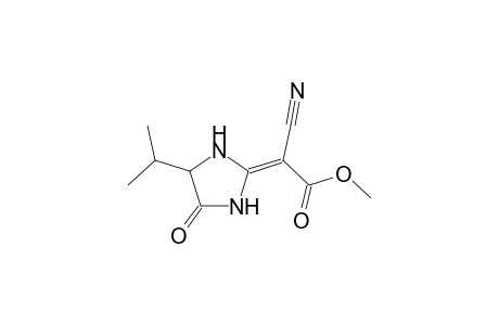 (2Z)-2-cyano-2-(4-isopropyl-5-keto-imidazolidin-2-ylidene)acetic acid methyl ester