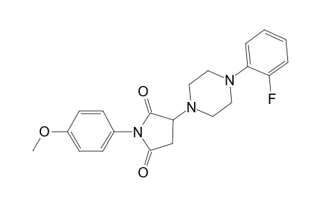 3-[4-(2-Fluorophenyl)-1-piperazinyl]-1-(4-methoxyphenyl)-2,5-pyrrolidinedione