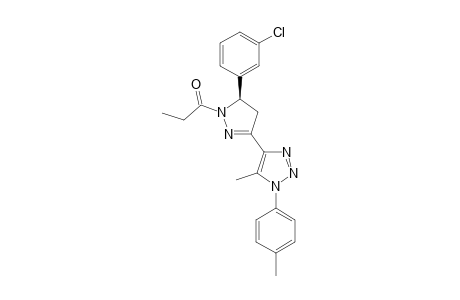 (R)-5-(3-Chlorophenyl)-3-(5-methyl-1-p-tolyl-1H-1,2,3-triazol-4-yl)-1-propionyl-4,5-dihydro-1H-pyrazole