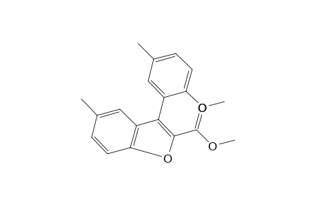 3-(6-methoxy-m-tolyl)-5-methyl-2-benzofurancarboxylic acid, methyl ester