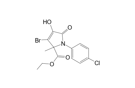 3-Bromo-1-(4-chloro-phenyl)-4-hydroxy-2-methyl-5-oxo-2,5-dihydro-1H-pyrrole-2-carboxylic acid ethyl ester
