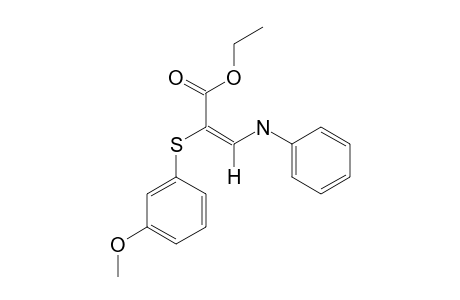 Ethyl-(E)-2-(3-methoxyphenylsulfanyl)-3-phenylaminopropenoate