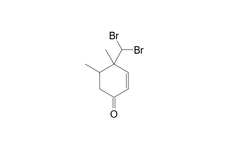 1-DIBROMMETHYL-1,2-DIMETHYLCYCLOHEX-5-EN-4-ONE