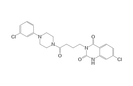 7-chloro-3-{4-[4-(3-chlorophenyl)-1-piperazinyl]-4-oxobutyl}-2,4(1H,3H)-quinazolinedione