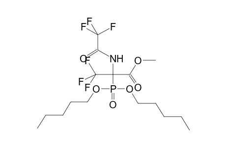 2-TRIFLUOROACETAMIDO-2-DIPENTYLOXYPHOSPHORYLTRIFLUOROPROPANOIC ACID,METHYL ESTER