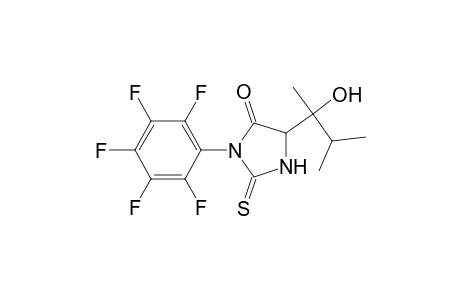 5-Isopropyl-1-hydroxyethyl-3-pentafluorophenyl-2-thiohydantoin
