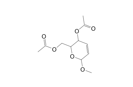 .beta.-D-Erythro-Hex-2-enopyranoside, methyl 2,3-dideoxy-, diacetate