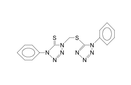 1-PHENYL-4-{[(1-PHENYL-1H-TETRAZOL-5-YL)THIO]METHYL}-2-TETRAZOLINE-5-THIONE