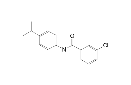 3-Chloro-N-(4-isopropylphenyl)benzamide