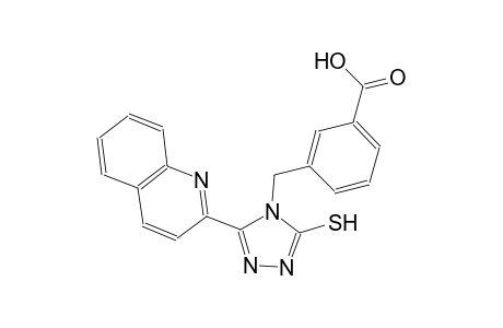 benzoic acid, 3-[[3-mercapto-5-(2-quinolinyl)-4H-1,2,4-triazol-4-yl]methyl]-