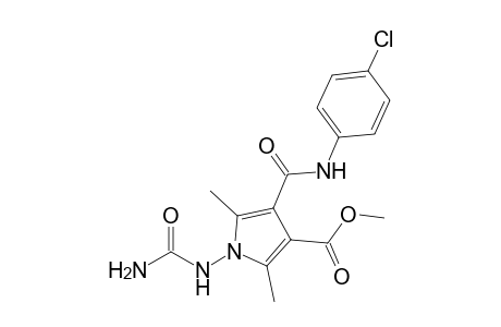 4-(4-Chloro-anilino)carbonyl-3-methoxycarbonyl-2,5-dimethyl-1-ureido-pyrrole