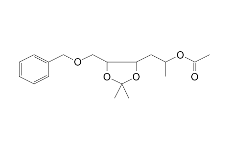 1,3-Dioxolane-4-ethanol, alpha,2,2-trimethyl-5-[(phenylmethoxy)methyl]-, acetate, [4R-[4alpha(R*),5beta]]-