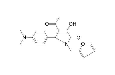 Pyrrol-2(5H)-one, 4-acetyl-1-(2-furfuryl)-3-hydroxy-5-(4-dimethylaminophenyl)-