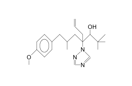 4-Allyl-4-(1,2,4-triazolyl)-7-(4-methoxy-phenyl)-3-heptanol diast.B1
